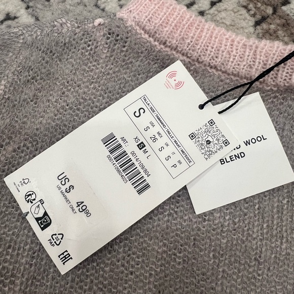 Zara Sweater - “Pronounced Stitched Knit Alpaca Blend Sweater” - Picture 7 of 7